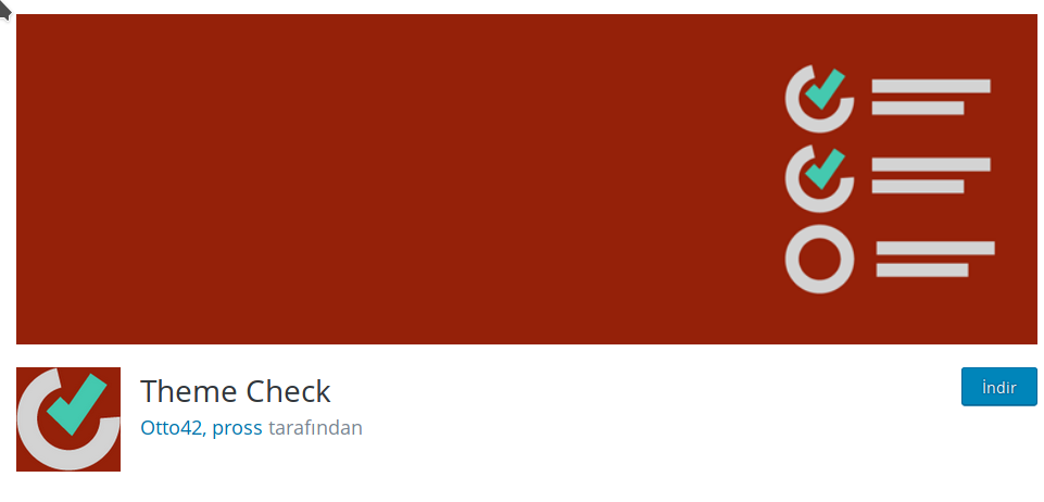 theme check eklentisi